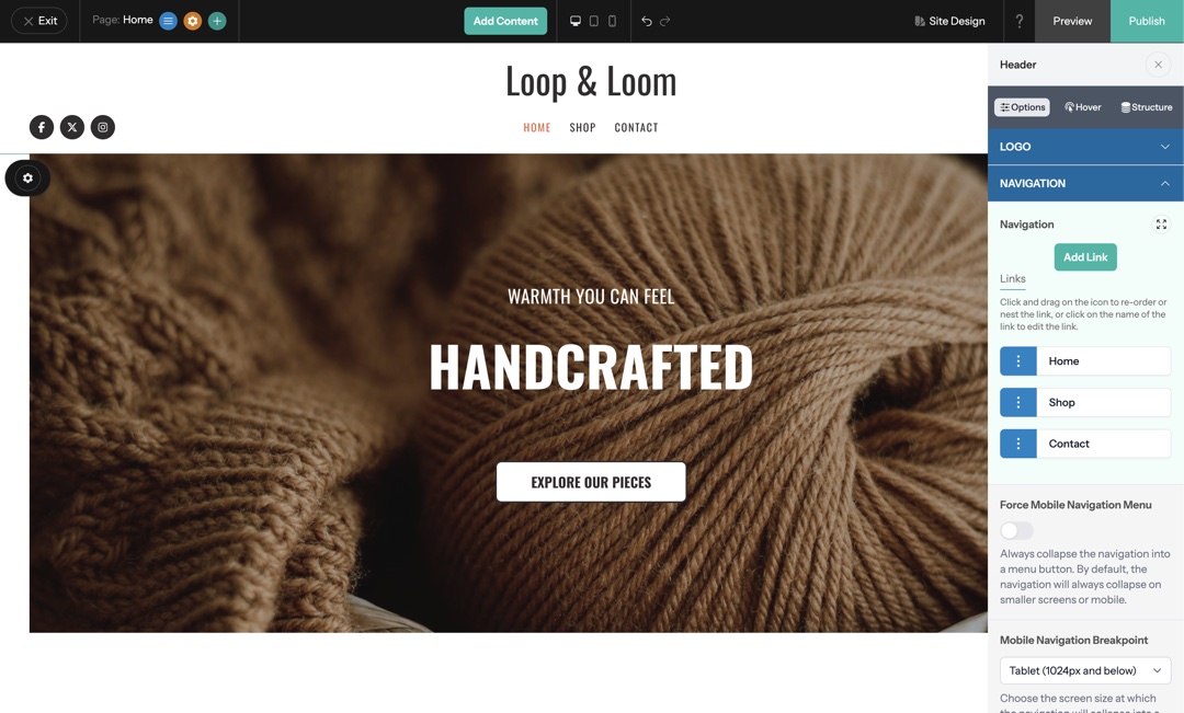 Video: Managing Navigation Links